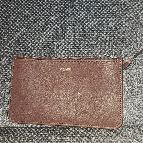 Coach Merlot Burgundy Bleeker Bucket Leather Shoulder Bag - Picture 10 of 14